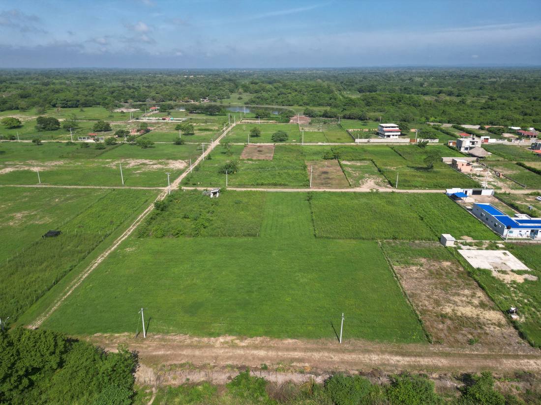 Vista aérea de los lotes de la etapa III